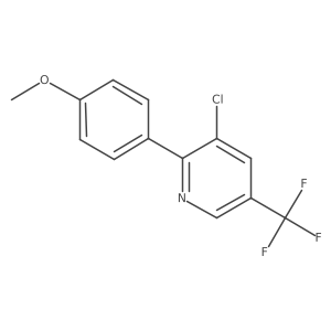 4-[3-Chloro-5-(trifluoromethyl)-2-pyridinyl]phenyl methyl ether Structure