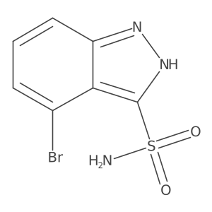 1H-Indazole-3-sulfonamide, 4-bromo- Structure