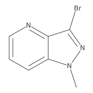 3-Bromo-1-methyl-1H-pyrazolo[4,3-b]pyridine结构式