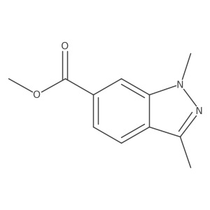 methyl 1,3-dimethyl-1H-indazole-6-carboxylate结构式