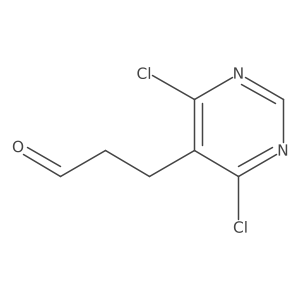 3-(4,6-Dichloropyrimidin-5-yl)propanal Structure