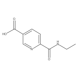 6-(Ethylcarbamoyl)pyridine-3-carboxylic acid Structure