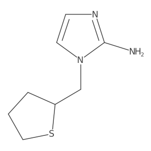 1-[(thiolan-2-yl)methyl]-1H-imidazol-2-amine结构式