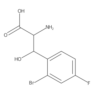 2-Amino-3-(2-bromo-4-fluorophenyl)-3-hydroxypropanoic acid Structure