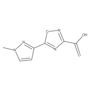5-(1-Methyl-1H-pyrazol-3-yl)-1,2,4-oxadiazole-3-carboxylic acid结构式