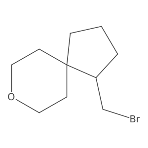 1-(Bromomethyl)-8-oxaspiro[4.5]decane结构式
