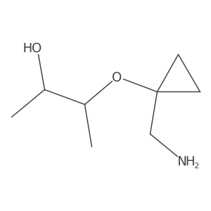 3-[1-(Aminomethyl)cyclopropoxy]butan-2-ol结构式