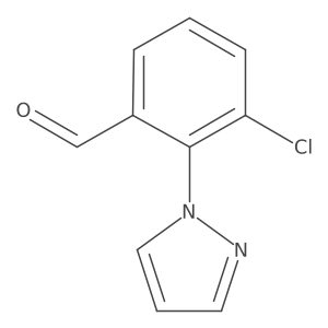 3-Chloro-2-(1H-pyrazol-1-yl)benzaldehyde Structure