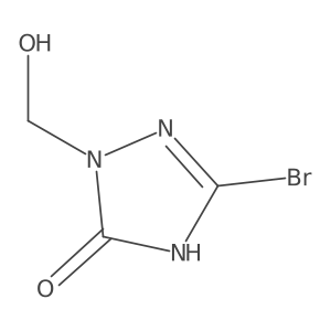 3-Bromo-1-(hydroxymethyl)-1H-1,2,4-triazol-5-ol结构式
