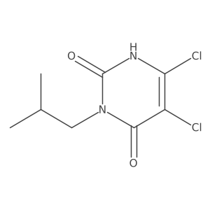 5,6-Dichloro-3-isobutylpyrimidine-2,4(1H,3H)-dione结构式