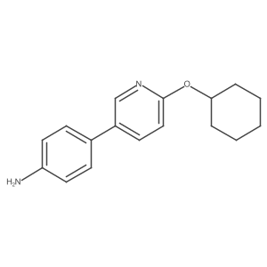 4-[6-(Cyclohexyloxy)-3-pyridinyl]benzenamine Structure