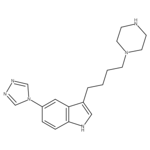 3-[4-(1-Piperazinyl)butyl]-5-(4H-1,2,4-triazol-4-yl)-1H-indole结构式