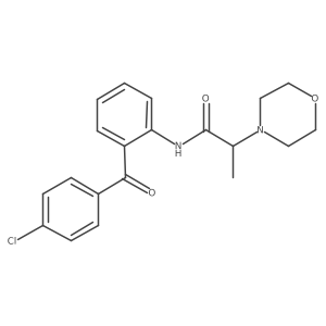 N-[2-(4-chlorobenzoyl)phenyl]-2-(morpholin-4-yl)propanamide结构式