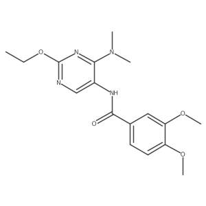 N-[4-(dimethylamino)-2-ethoxypyrimidin-5-yl]-3,4-dimethoxybenzamide Structure