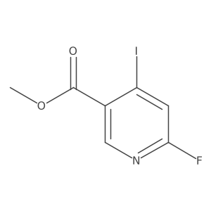 Methyl 6-fluoro-4-iodonicotinate结构式