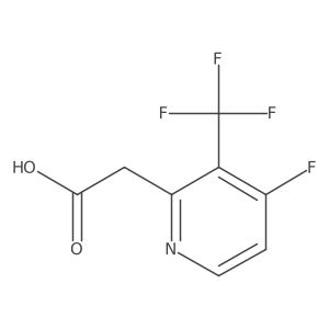 2-Pyridineacetic acid, 4-fluoro-3-(trifluoromethyl)- Structure
