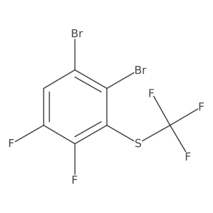 1,2-Dibromo-4,5-difluoro-3-(trifluoromethylthio)benzene Structure