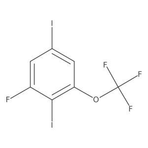 1,4-Diiodo-2-fluoro-6-(trifluoromethoxy)benzene Structure