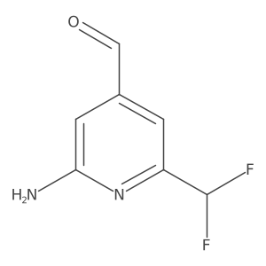 2-Amino-6-(difluoromethyl)isonicotinaldehyde Structure