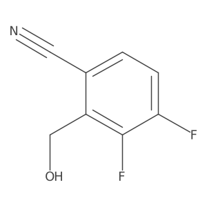 6-Cyano-2, 3-difluorobenzyl alcohol Structure