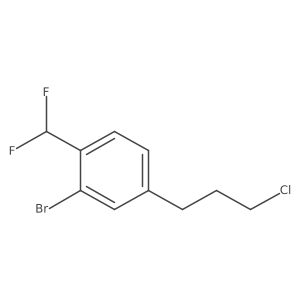 2-Bromo-4-(3-chloropropyl)-1-(difluoromethyl)benzene Structure