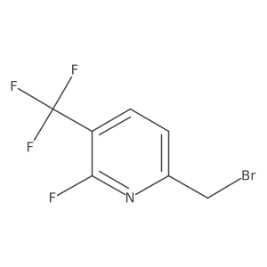 6-(Bromomethyl)-2-fluoro-3-(trifluoromethyl)pyridine Structure