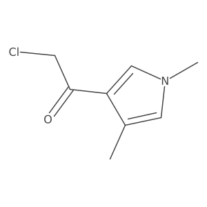 2-Chloro-1-(1,4-dimethyl-1H-pyrrol-3-yl)ethanone结构式