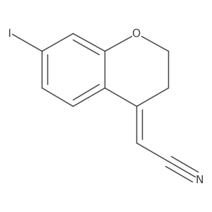 2-(7-Iodochroman-4-ylidene)acetonitrile Structure