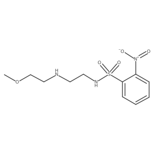 N-{2-[(2-methoxyethyl)amino]ethyl}-2-nitrobenzene-1-sulfonamide结构式