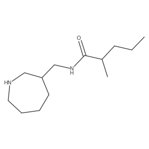 N-[(azepan-3-yl)methyl]-2-methylpentanamide结构式