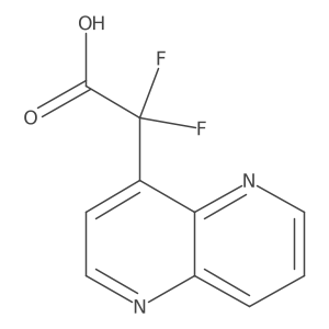 2,2-Difluoro-2-(1,5-naphthyridin-4-yl)acetic acid结构式