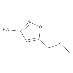 5-[(Methylsulfanyl)methyl]-1,2-oxazol-3-amine Structure