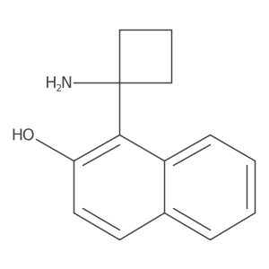 1-(1-Aminocyclobutyl)naphthalen-2-ol结构式