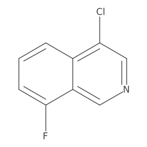 4-Chloro-8-fluoroisoquinoline结构式