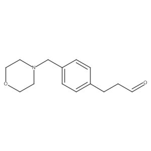 3-{4-[(Morpholin-4-yl)methyl]phenyl}propanal Structure