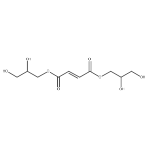 1,4-Bis(2,3-dihydroxypropyl) (2E)-2-butenedioate Structure