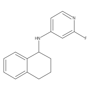 2-fluoro-N-(1,2,3,4-tetrahydronaphthalen-1-yl)pyridin-4-amine结构式