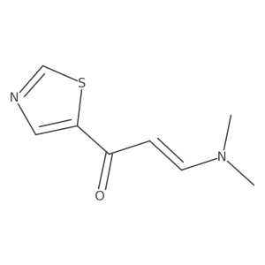 3-(Dimethylamino)-1-(1,3-thiazol-5-yl)prop-2-en-1-one结构式