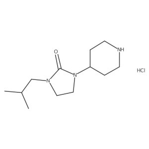 1-Isobutyl-3-piperidin-4-yl-imidazolidin-2-one Hydrochloride结构式