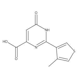 2-(4-Methylthiophen-3-yl)-6-oxo-3,6-dihydropyrimidine-4-carboxylic acid Structure