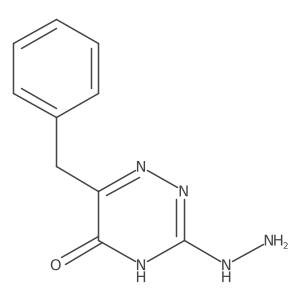 6-Benzyl-3-hydrazinyl-2,5-dihydro-1,2,4-triazin-5-one结构式