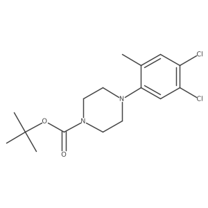 Tert-butyl 4-(4,5-dichloro-2-methylphenyl)piperazine-1-carboxylate结构式