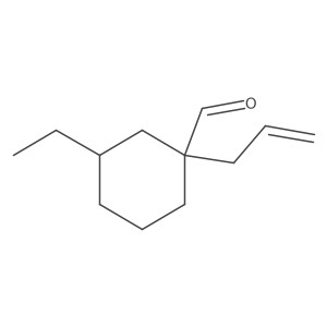 3-Ethyl-1-(prop-2-en-1-yl)cyclohexane-1-carbaldehyde Structure