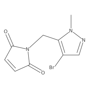 1-[(4-bromo-1-methyl-1H-pyrazol-5-yl)methyl]-2,5-dihydro-1H-pyrrole-2,5-dione Structure