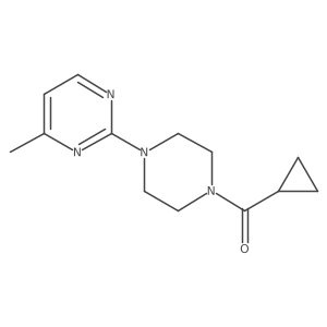 2-(4-Cyclopropanecarbonylpiperazin-1-yl)-4-methylpyrimidine Structure