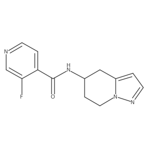 3-fluoro-N-(4,5,6,7-tetrahydropyrazolo[1,5-a]pyridin-5-yl)isonicotinamide结构式