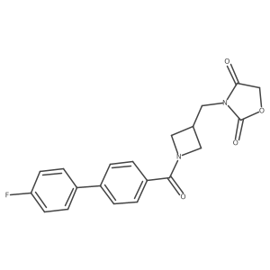 3-((1-(4'-Fluoro-[1,1'-biphenyl]-4-carbonyl)azetidin-3-yl)methyl)oxazolidine-2,4-dione Structure