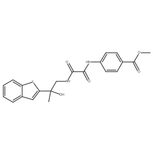 Methyl 4-(2-((2-(benzo[b]thiophen-2-yl)-2-hydroxypropyl)amino)-2-oxoacetamido)benzoate Structure