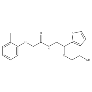 N-(2-(2-hydroxyethoxy)-2-(thiophen-2-yl)ethyl)-2-(o-tolyloxy)acetamide Structure