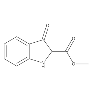 Methyl 3-oxoindoline-2-carboxylate结构式